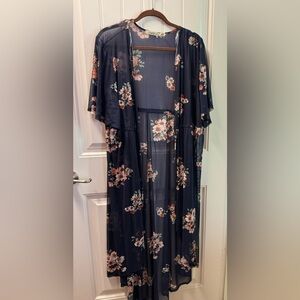 Liberty Love Navy Floral Kimono